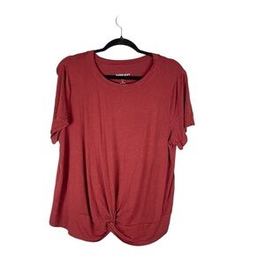 Torrid Red Knot Front Short Sleeve Tee